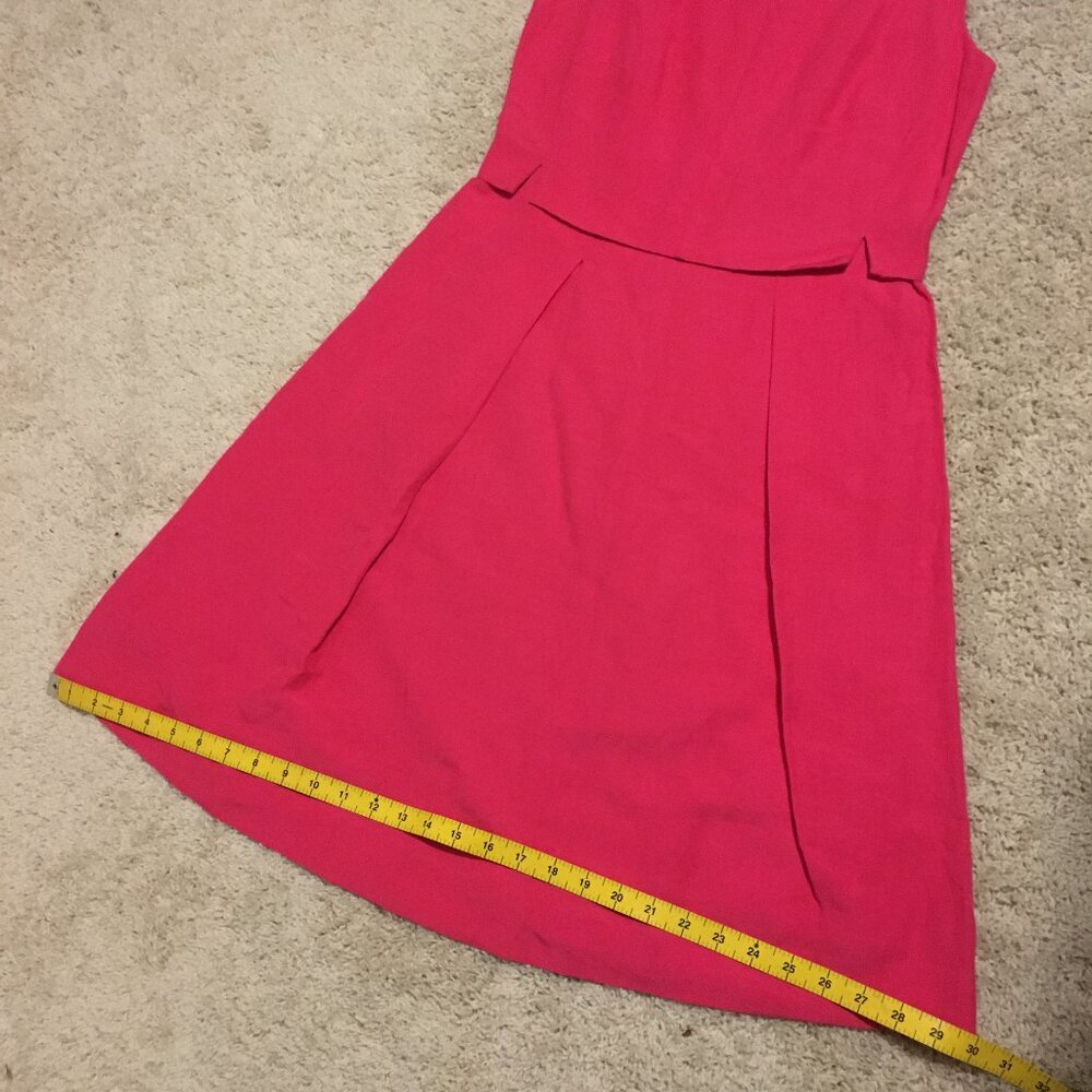 Edina Ronay Miami Pink Linen Blend Seashell A-Line Dress S - Picture 16 of 16